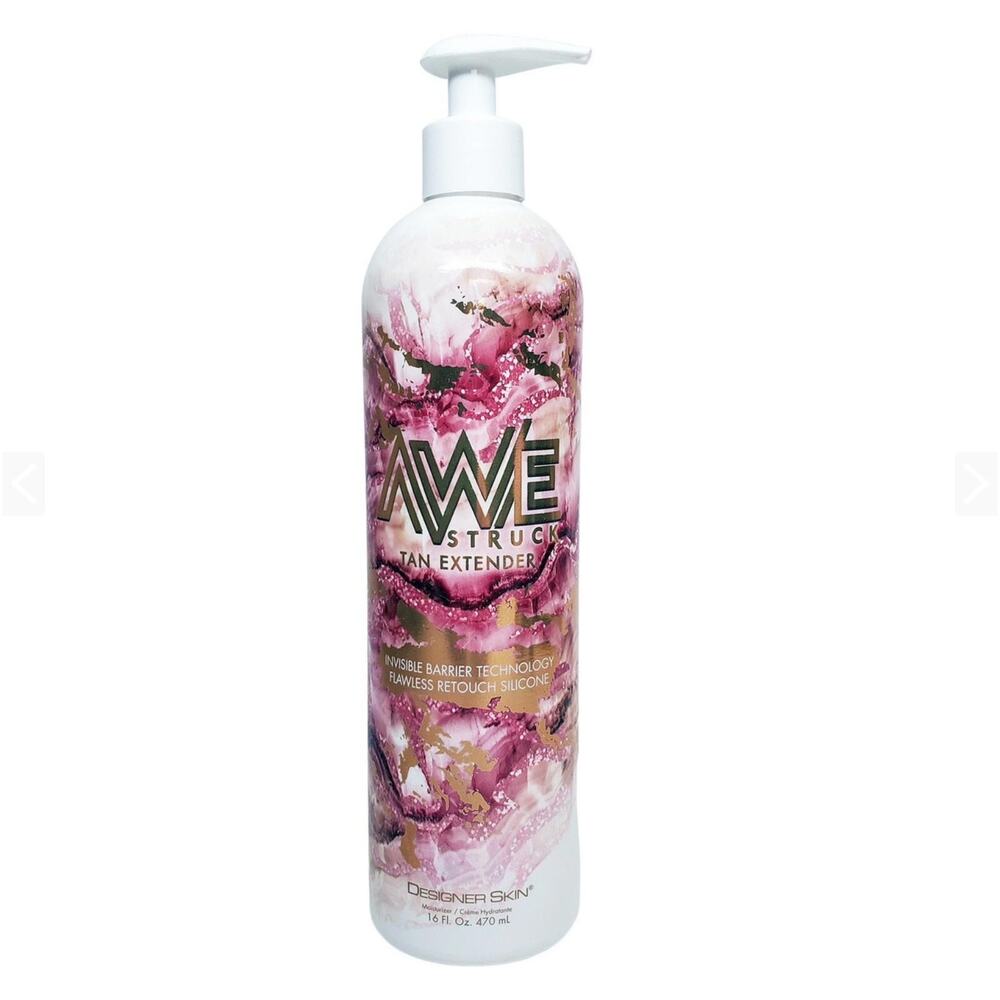 Designer Skin AWESTRUCK Invisible Barrier Enhanced Tan Extender Lotion New 16oz